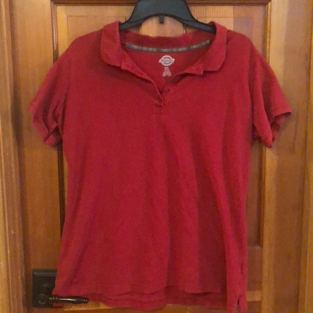 Dickies Red Polo Shirt
